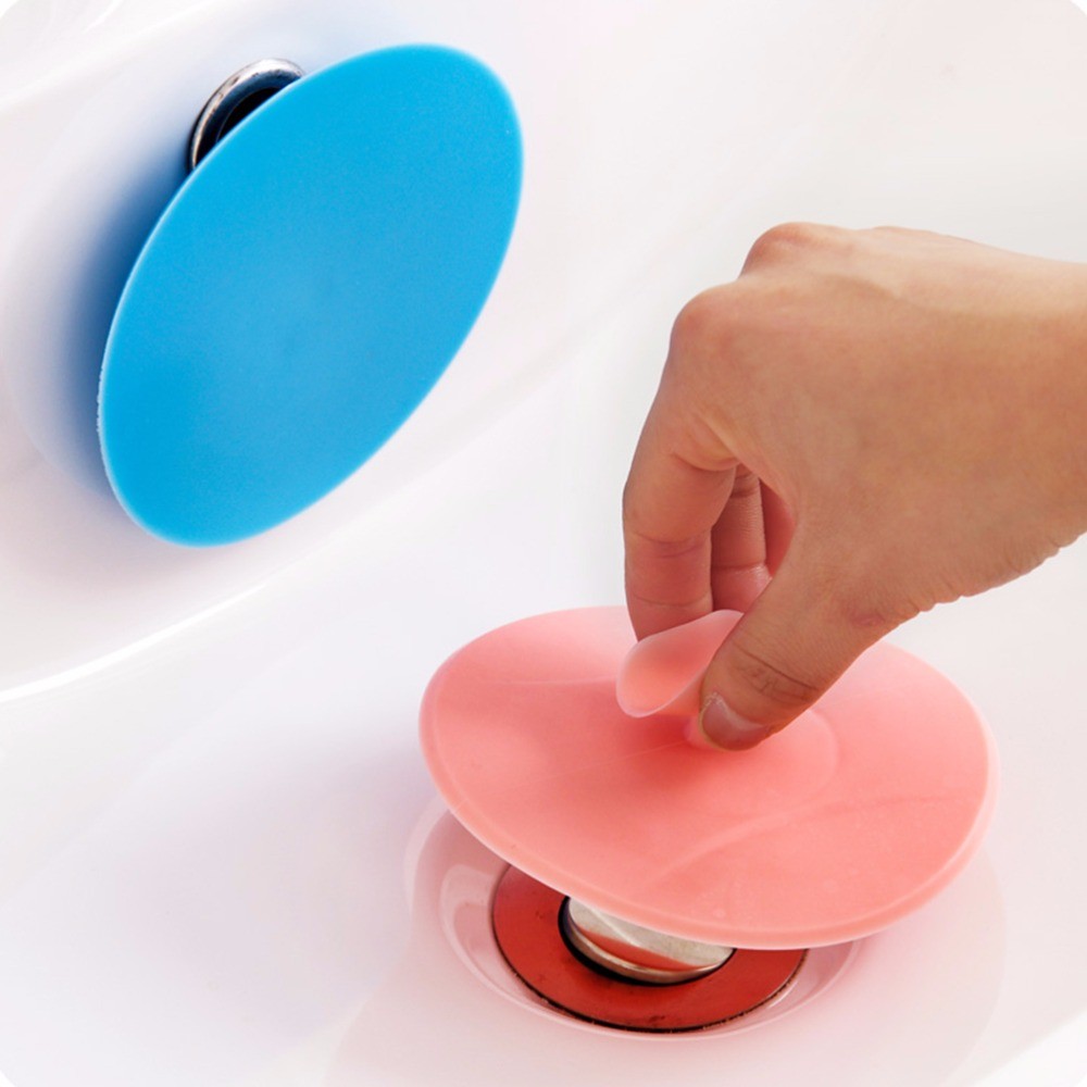 1Pc water plug rubber Circle Silicon Drain Plug bathroom leakage-proof stopper sink PVC Basin Laundr