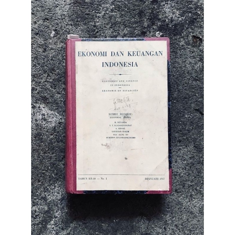EKONOMI DAN KEUANGAN INDONESIA Tahun ke - 10, No.1. Djanuari 1957