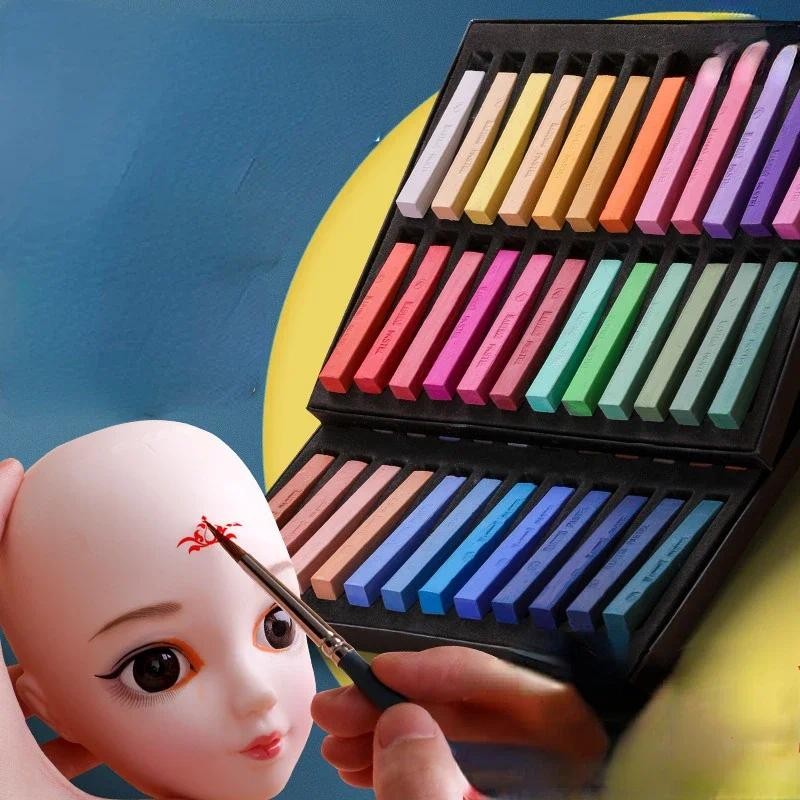 

12/24/36/48 Color Chalk Set Color Suitable for Beginners A Variety of Painting Pastel Stick Art Painting Stationery