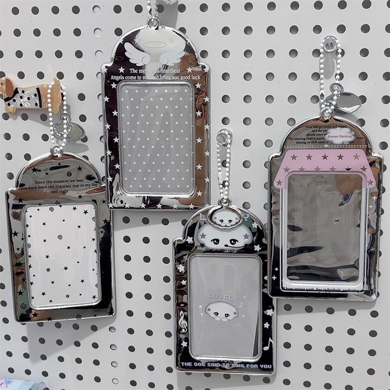 

Kpop Laser Card Holder Creative 3in Photo Display Album Card Holder Kpop Photocard Holder Keychain ID Protector Card Sleeve