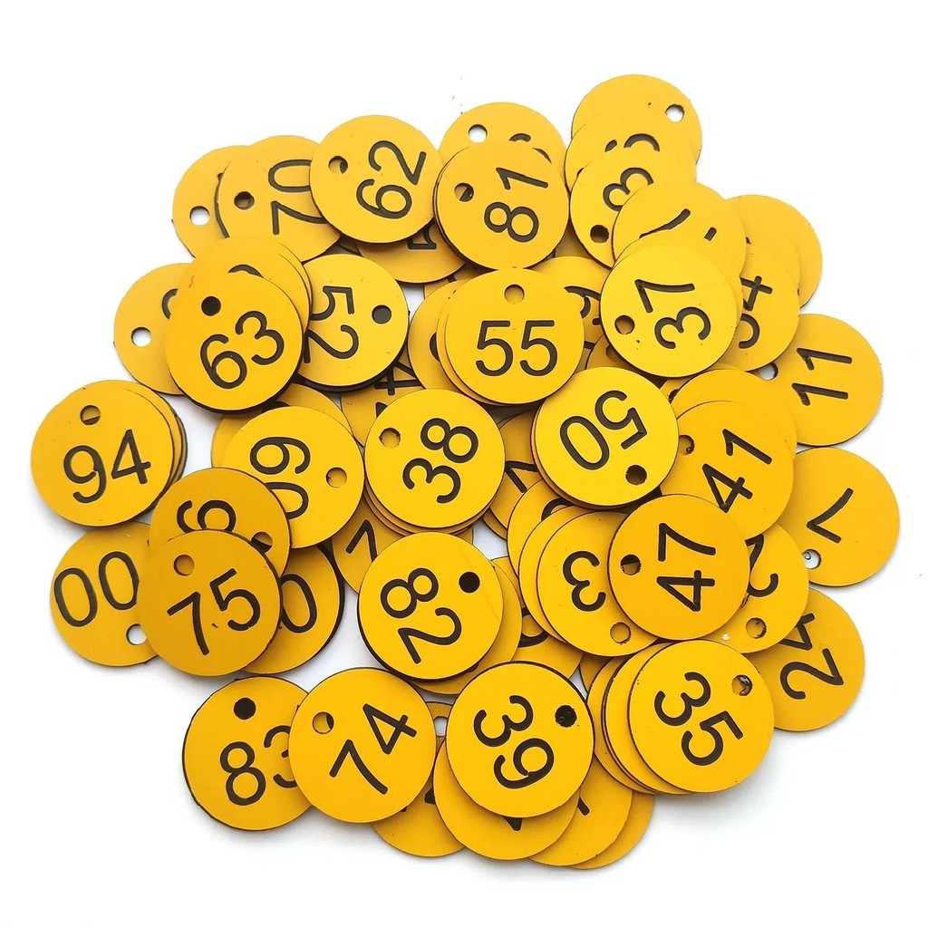 

1-500 Numbered Label Husbandry Farm Beehive Tag Beekeeping Box Sequential Numbers Animal Livestock Garden Marker Round 500pcs