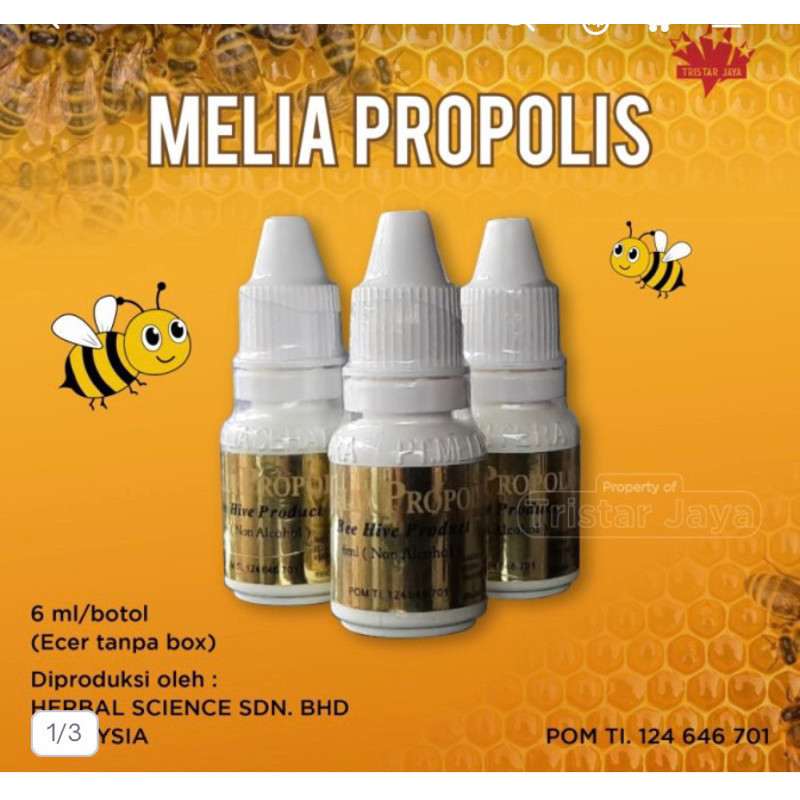 Herballife86.id - PROPOLIS Melia Sehat Sejahtera 6ml/ harga perbotol MSS