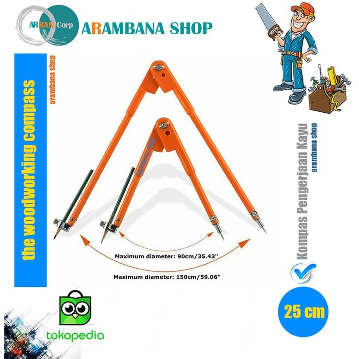 

Jangka tukang the woodworking compass - 25 cm
