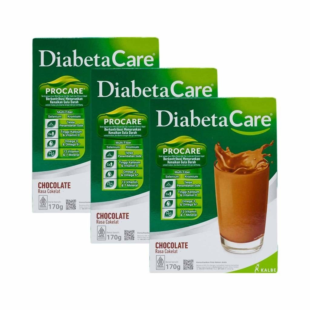 

3Pcs Diabetacare Coklat 170 Gram