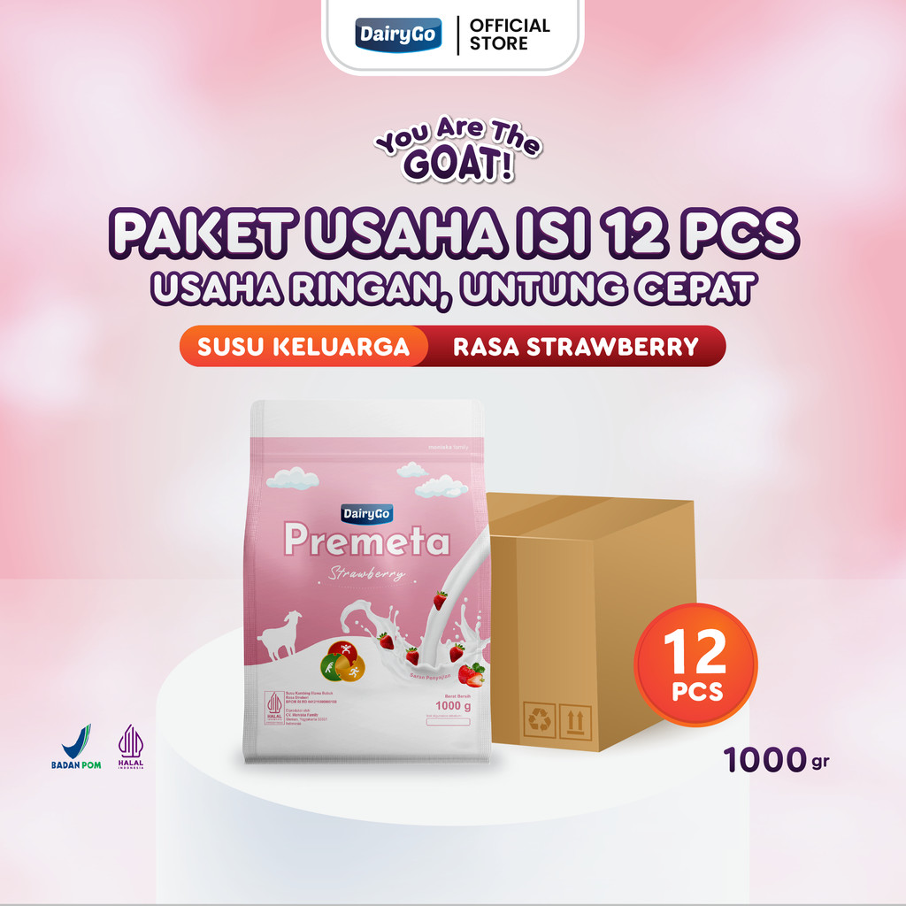 

Susu Kambing Etawa Bubuk 1kg Untuk Tumbuh Kembang Anak - Rasa Strawberry - Paket Reseller