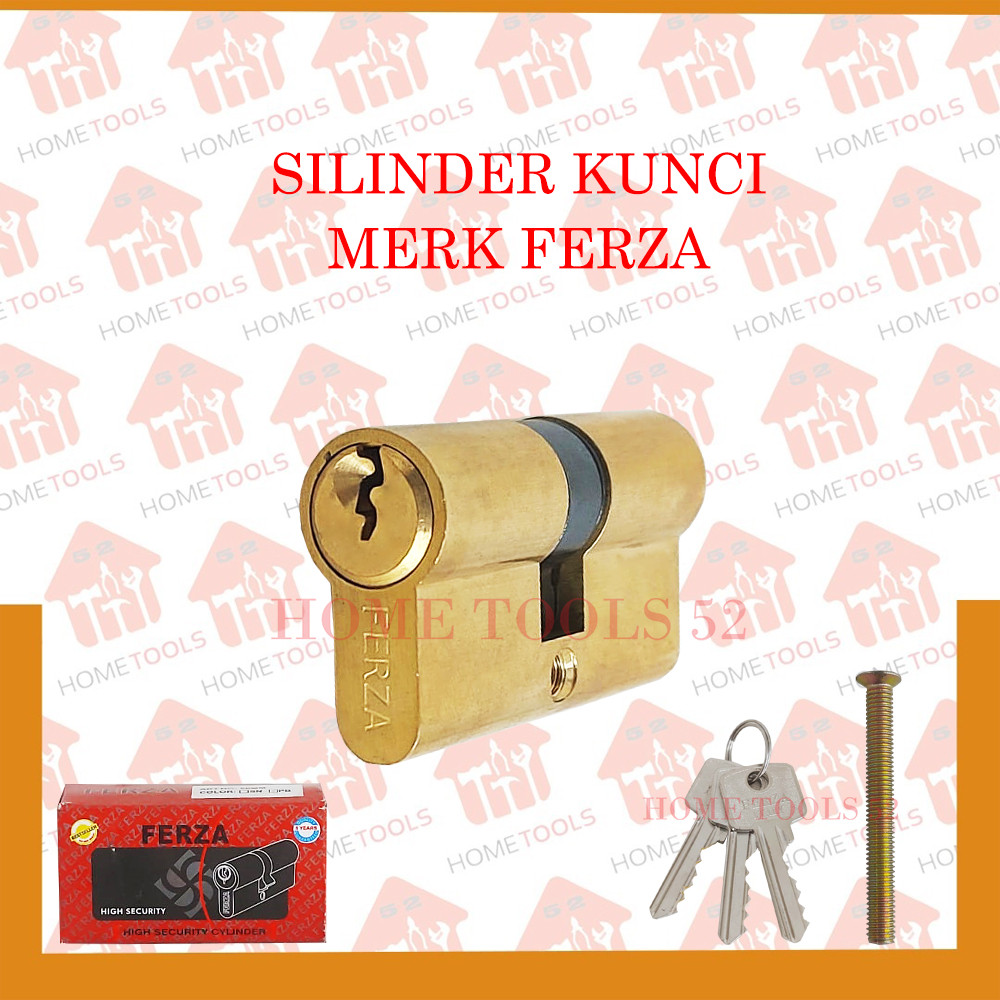 Silinder Kunci Pintu Ferza Silinder Kunci Kuningan Besar 60mm new