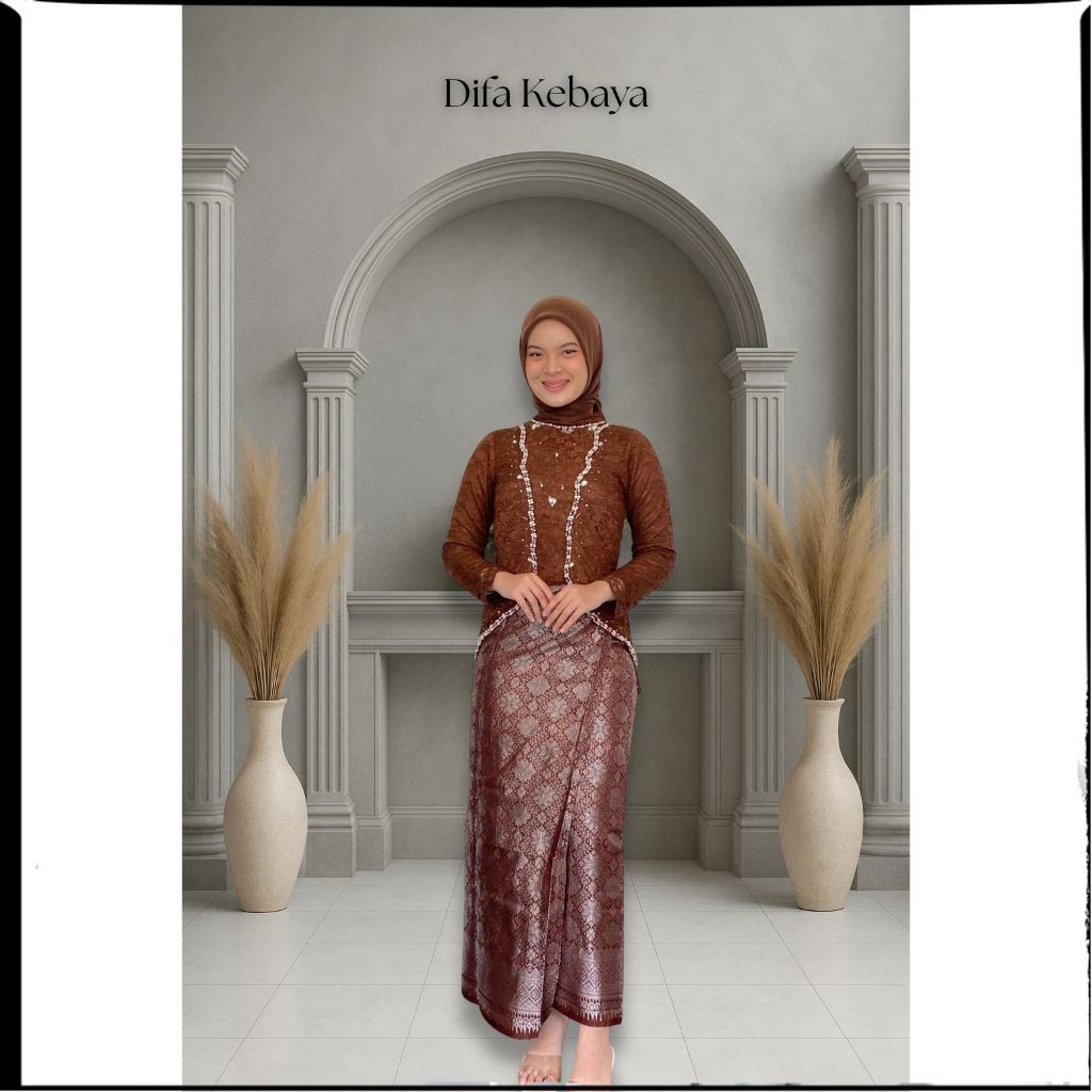 Set Kebaya Kutu Baru Brukat/ Batik  Modern - Kebaya Wisuda Lamaran Tunangan Seragam terbaru 2025 | H