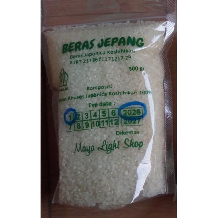 

Koshihikari Beras Sushi Jepang/ Beras Jepang Repack 500gr - 500gr