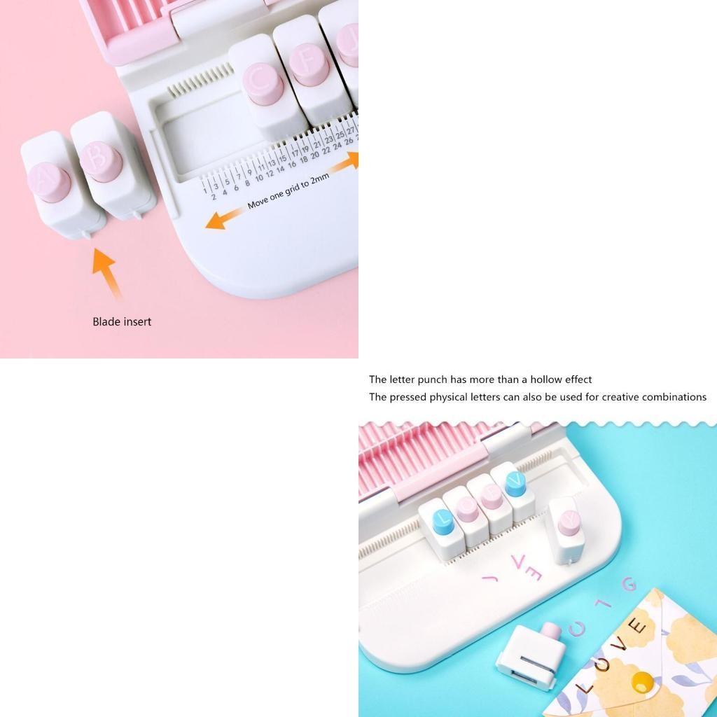

Manual Puncher 26 English Letter Embossing Machine Paper for Scrapbooking