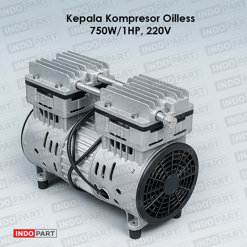 BARE Oilless 1Hp (Motor Alumunium) Shark Air Compressor OV 10-25 / Dinamo Kompresor Oilless