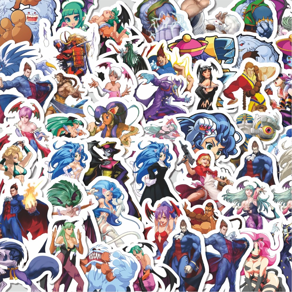 

Stiker Cutting Pack Stiker Video Game Series Darkstalker Character Mix Isi 100Pcs Series Aesthetic Lucu Keren Untuk Koper Bahan Vynil