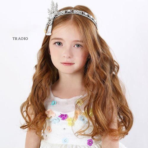 Aksesoris Tiara Silver Rambut Anak Headpiece Model Yunani Modern TRA010
