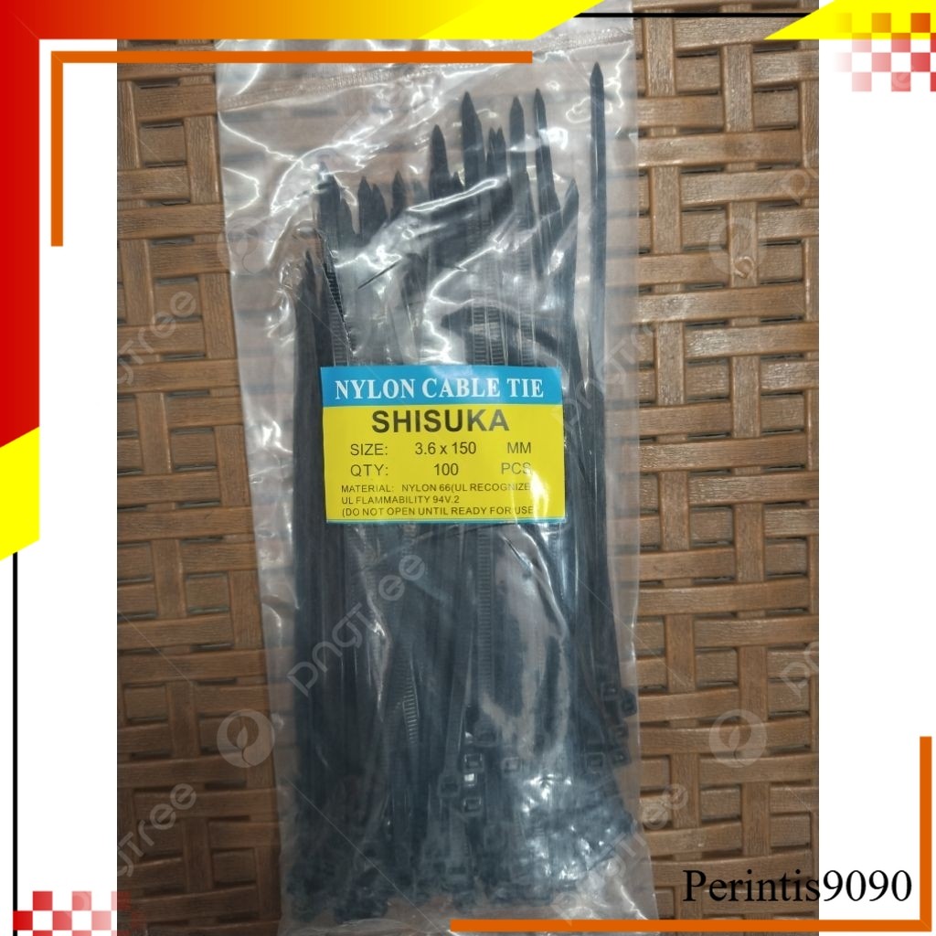 

kabel tis 150mm hitam isi 100/pck
