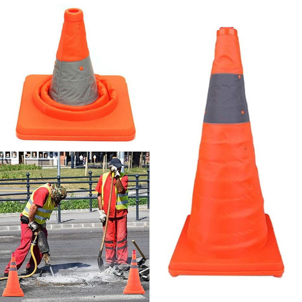 Kerucut jalan teleskopik, penghalang jalan reflektif, tipe pengangkatan teleskopik, kerucut jalan de