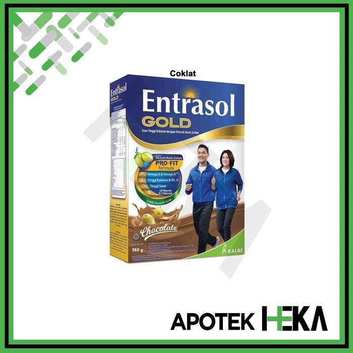 

[Promo] Entrasol Gold 560 g - Susu Tinggi Kalsium - Coklat
