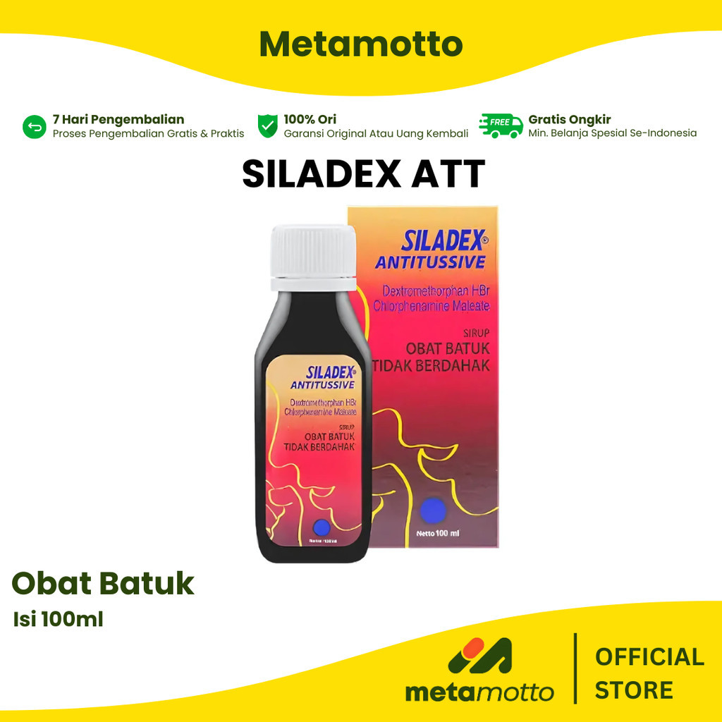 Siladex ATT Merah Batuk Kering Sirup Obat Batuk Kering - Metamotto Marelan