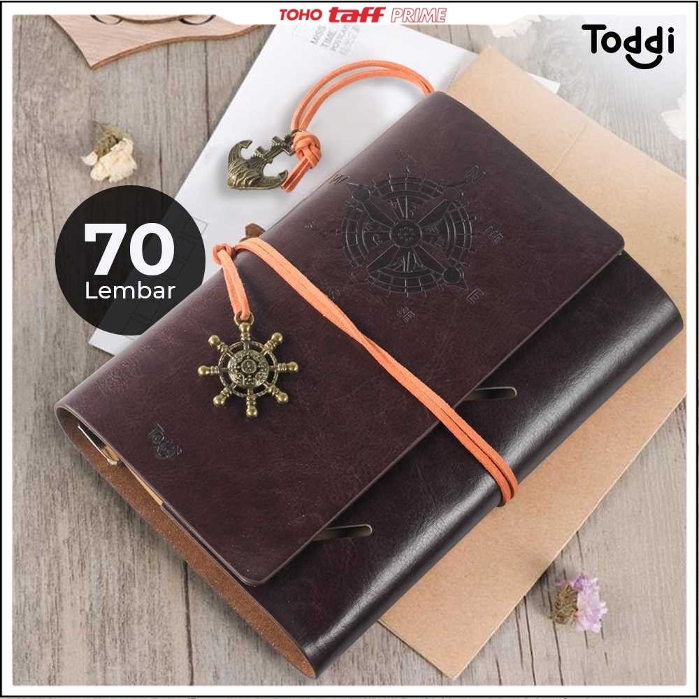 

Toddi Buku Jurnal Leather Notebook Diary A6 72GSM 140 Halaman Blank - 8005