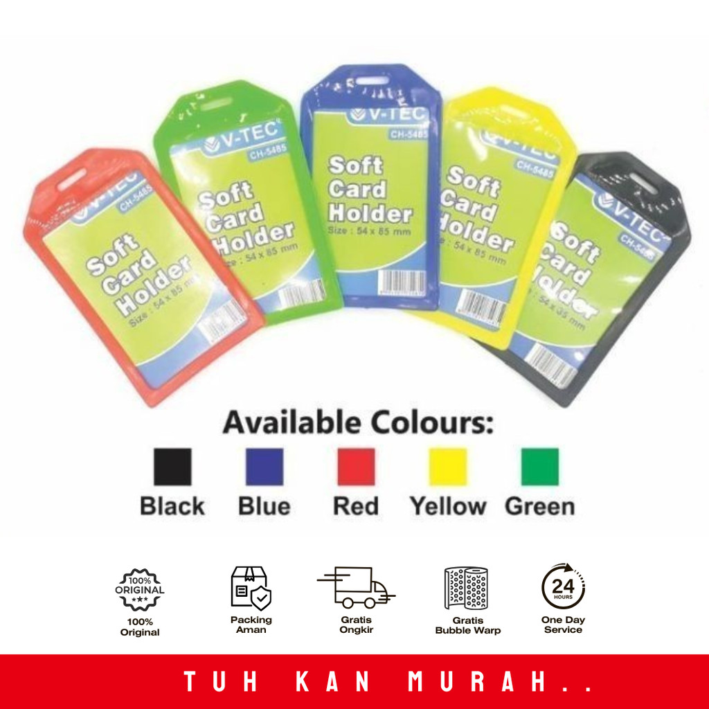 

SOFT CARD HOLDER SINGLE V-TEC HITAM CH-5485 PER PCS