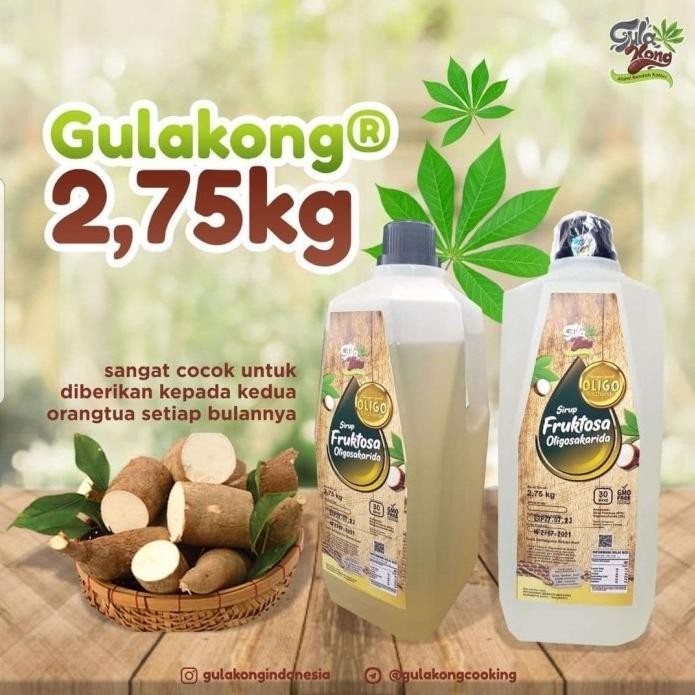 

Gulakong Refill 2,75 kg Gula Singkong Cair bebas Gluten Gula diabetes