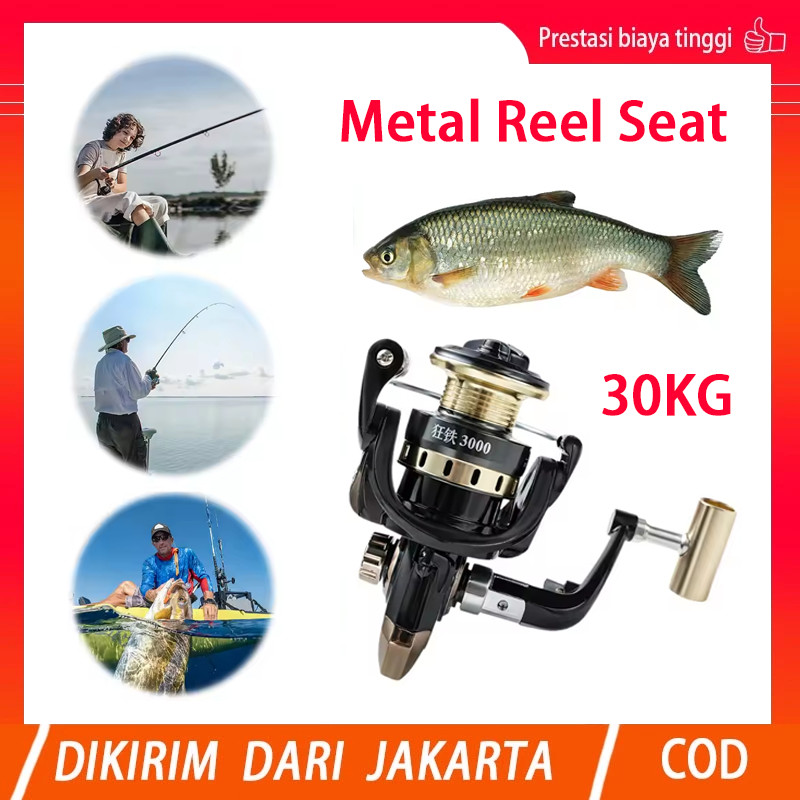 【COD】 Reel Pancing Deukio Reel Spinning Saltwater AC2000-7000 Fishing Reel 12kg Max Drag 5.2:1 Speed