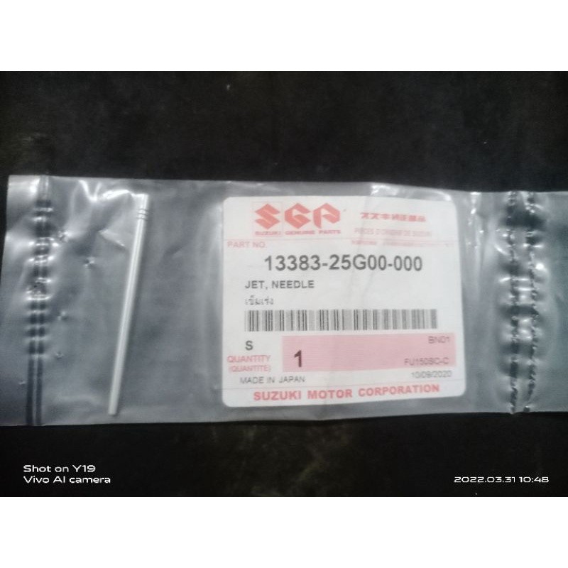 (HB) ORI JARUM SKEP VACUM CARBURATOR CARBU SUZUKI SATRIA FU SGP ASLI 13383-25G00-000 SATRIAFU SATRIA