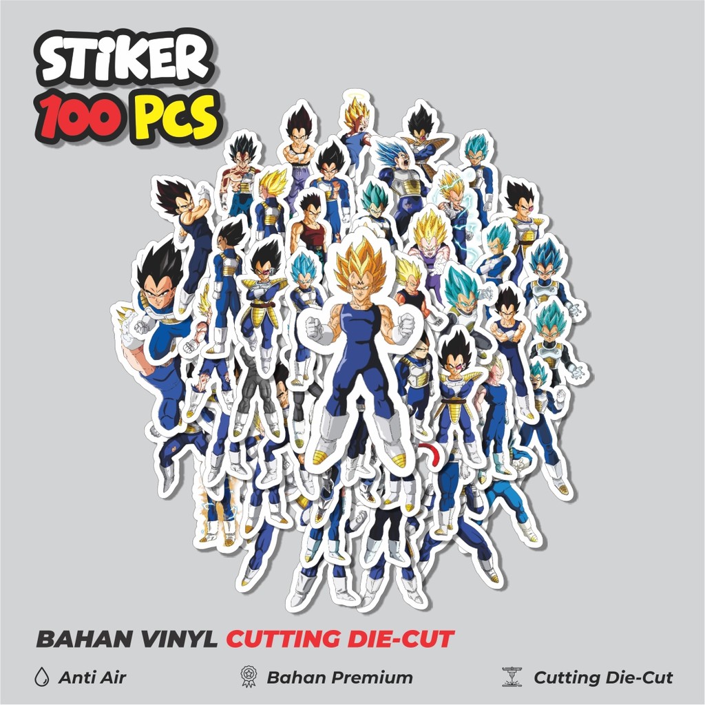 

Terbaru! 50 pcs Stiker Anime Series Dragon Ball Character Prince Vegeta V1 Dekorasi Lucu Kreatif untuk Notebook, Skateboard, H