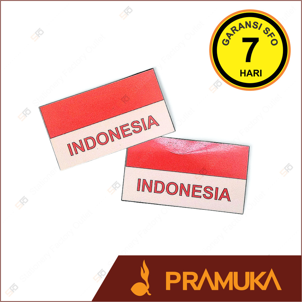 

Stiker Pipi Bendera Merah Putih Indonesia - Sticker Wajah