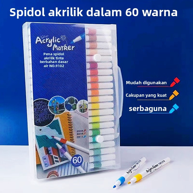 

Spidol Akrilik 80 Warna - Marker Air Profesional Untuk Manga & Seni Lukis