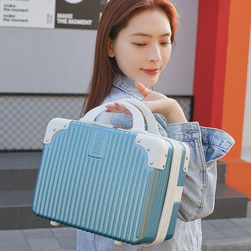 Koper 14 inch Mini Beauty Case tas make up koper Kosmetik Premium Kosmetik Box
