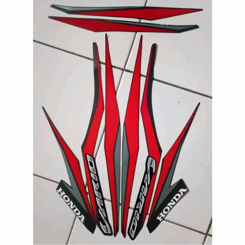 Striping Ori body Honda Vario 125 fi cbs iss 2018 stiker bawaan original bodi honda vario injeksi va