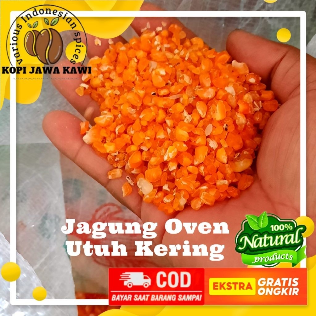 

Jagung Oven kering Premium 100% Corn Murni Pilihan | Natural Medium Roasted Top Full Wash 500g 1kg