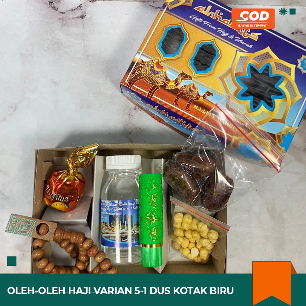 

PAKET OLEH OLEH KOMPLIT SEKAT 5 ZAMZAM KHALAS COKLAT TASBIH KACANG ARAB PLUS LIPSTICK VARIAN 1