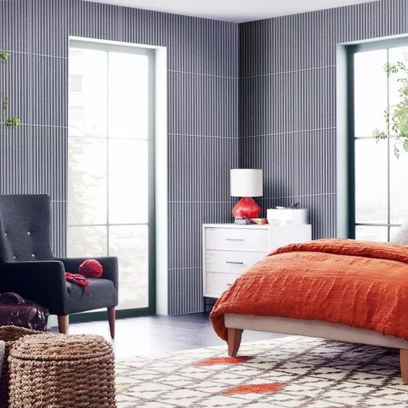 Wallpaper Sticker Dinding Foam Motif 3D Dekorasi Kamar / Motif Kayu Silinder / Stiker Dinding Plafon