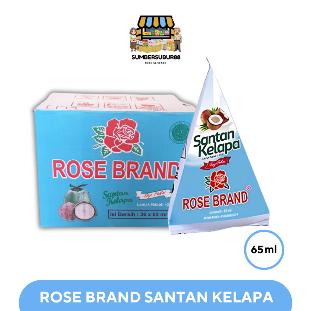 

ROSE BRAND 65ML Santan Kelapa (Isi 36 Pcs)