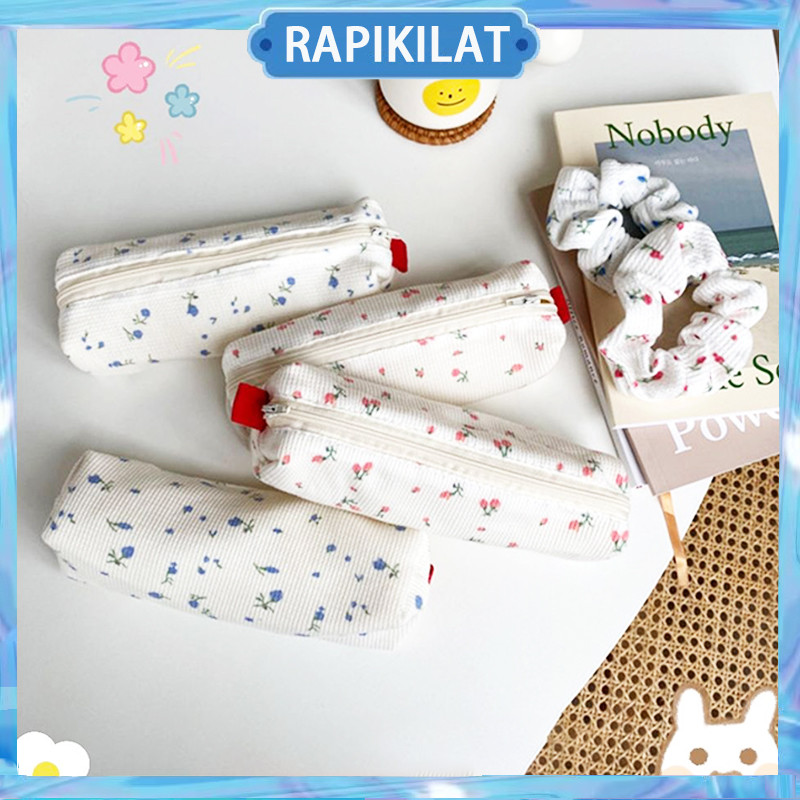 

Tempat Pensil Motif Bunga/Pensil Korea Blossom Estetik Aesthetic Lucu/Kotak Pencil Case Minimalis Flower