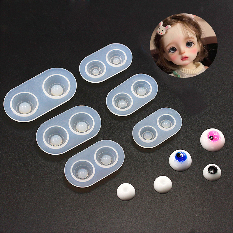 

DIY Doll Eyes Silicone Mold Mirror Shaped Crystal UV Epoxy Resin Casting Mould Jewelry Making Tools Handmade Crafts