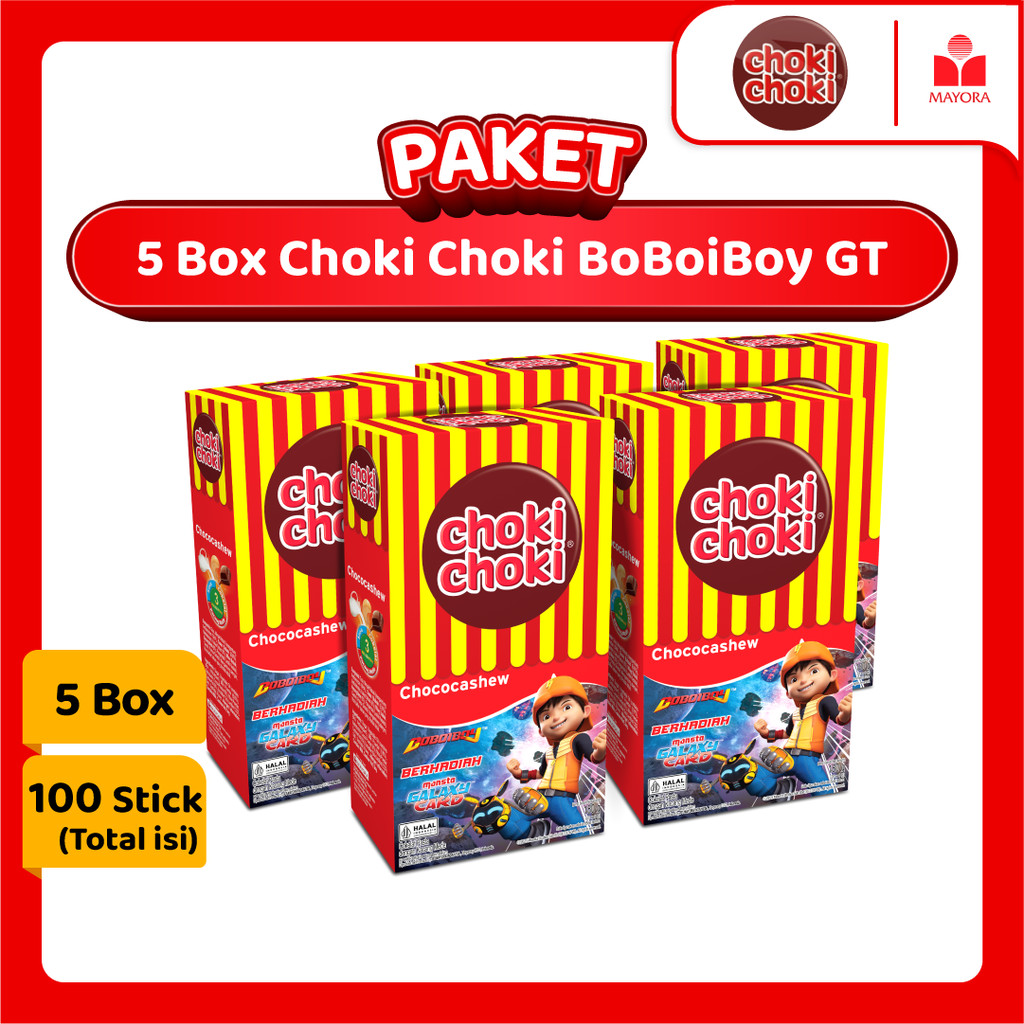 

Paket 5 Box Choki Choki Cashew BoBoiBoy GT