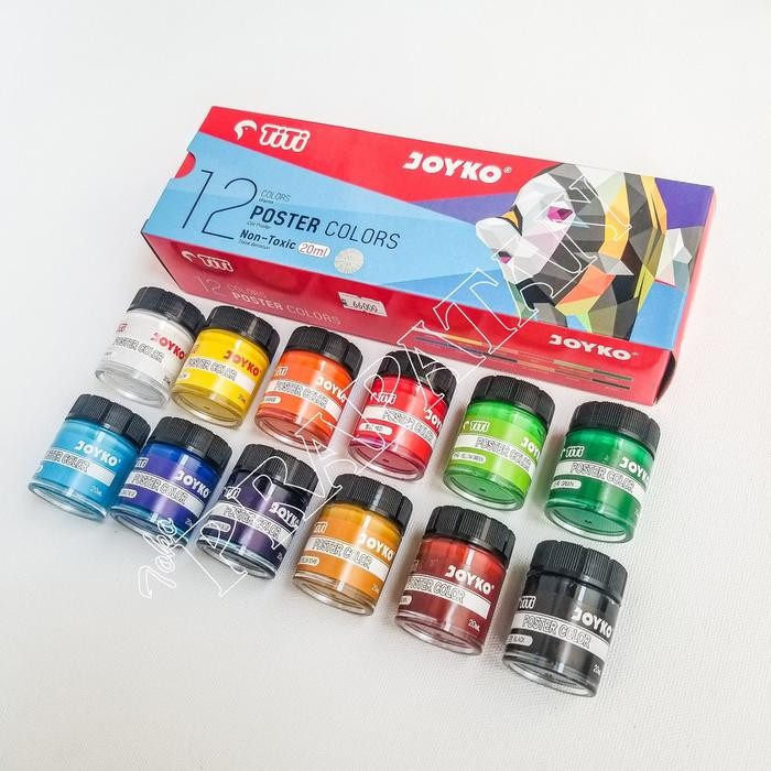 

Cat Poster Titi Set / Titi Poster Color set 12 Warna 20ml - Warna