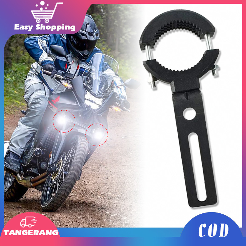 Bracket Lampu Tembak Motor Penjepit Bemper Sepeda Motor Braket Lampu Tembak Dudukan Lampu Tetap Baha