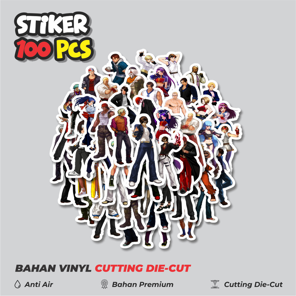 

Terbaru! 50 pcs Stiker Game Series King Of Fighter Character Mix 2 Dekorasi Lucu Kreatif untuk Notebook, Skateboard, HP