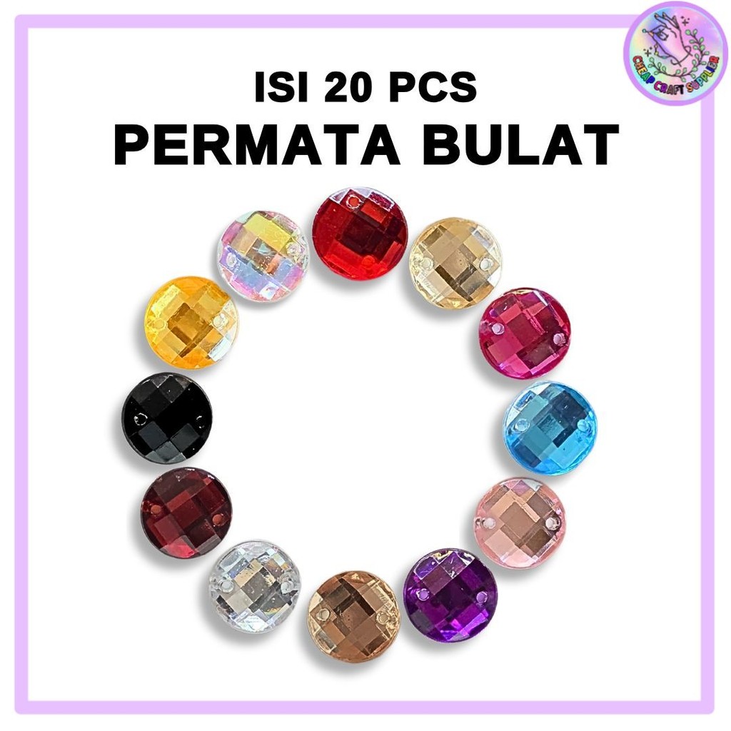 BULAT - Permata Kristal Resin Diamond Aklirik Payet Manik