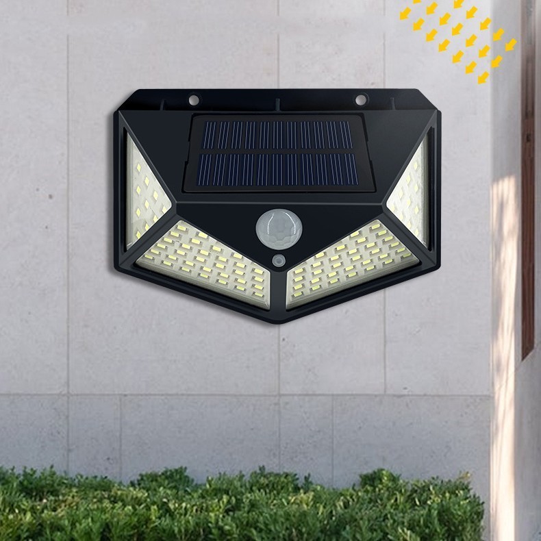 Lampu Taman 100 LED Solar Tenaga Surya Dengan Sensor Gerak Lampu sensor Tenaga Surya 100 LED