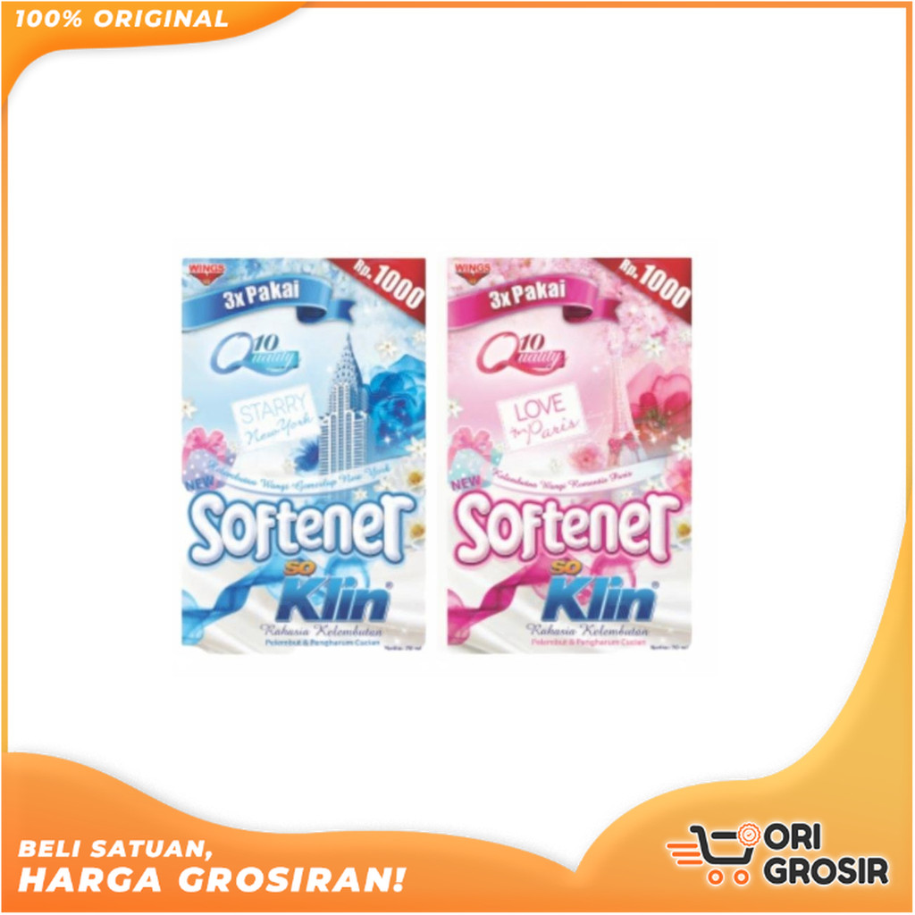 ORI Grosir SoKlin Softener Sachet 65ml - So Klin - SACHET