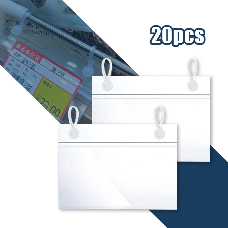 

【Ready】Price Tag Gantung Mika 20pcs Label Harga 80mm x 50mm untuk Minimarket Bakery Supermarket