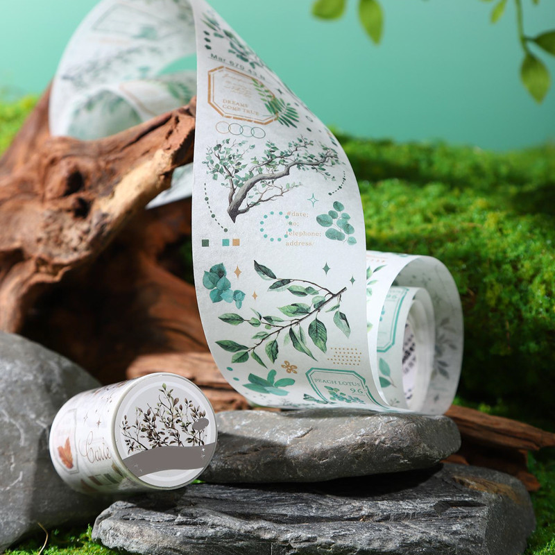 

6Style 1Roll/pack branch and leaf theme washi tape for DIY handbook book photo frame envelope decoration