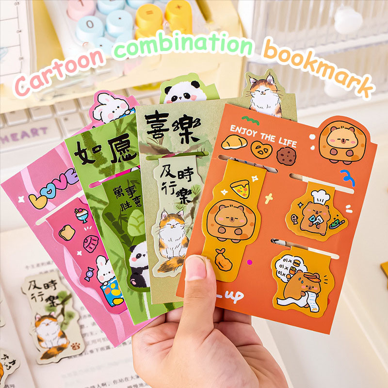 

Cute Animal Combination Magnetic Bookmark Student Magnet Bookmark Cute School office supplies stationery art supplies