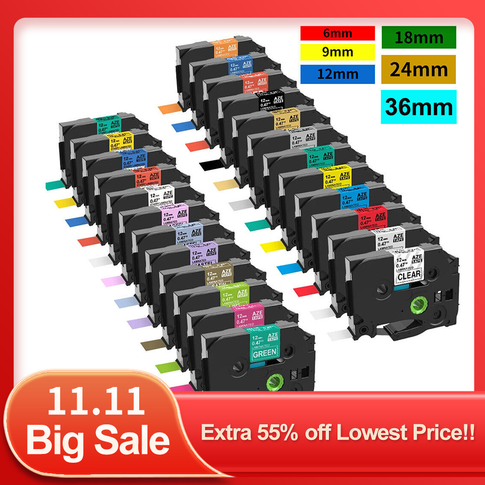 

12mm TZe Label TZ 231 TZ Laminated Tape 231 TZ 231 131 MQE31 MQF31 Pattern Compatible for Brother P-tou PT-H110 Label Maker