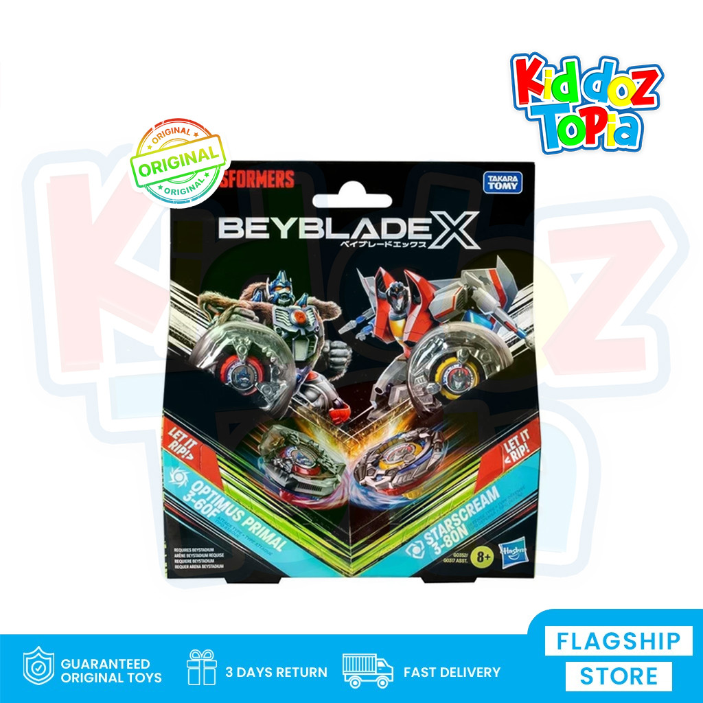 TAKARA TOMY Beyblade X S1 BXG37 BXG 37 Transformers Optimus PRIMAL vs Starscream 982487 GLC