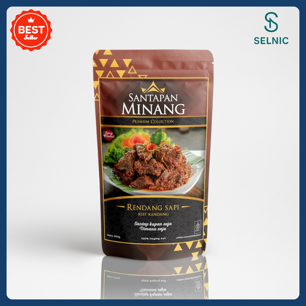 

TERPERCAYA Rendang Daging Sapi Asli Khas Padang 300 Gr Halal - Santapan Minang