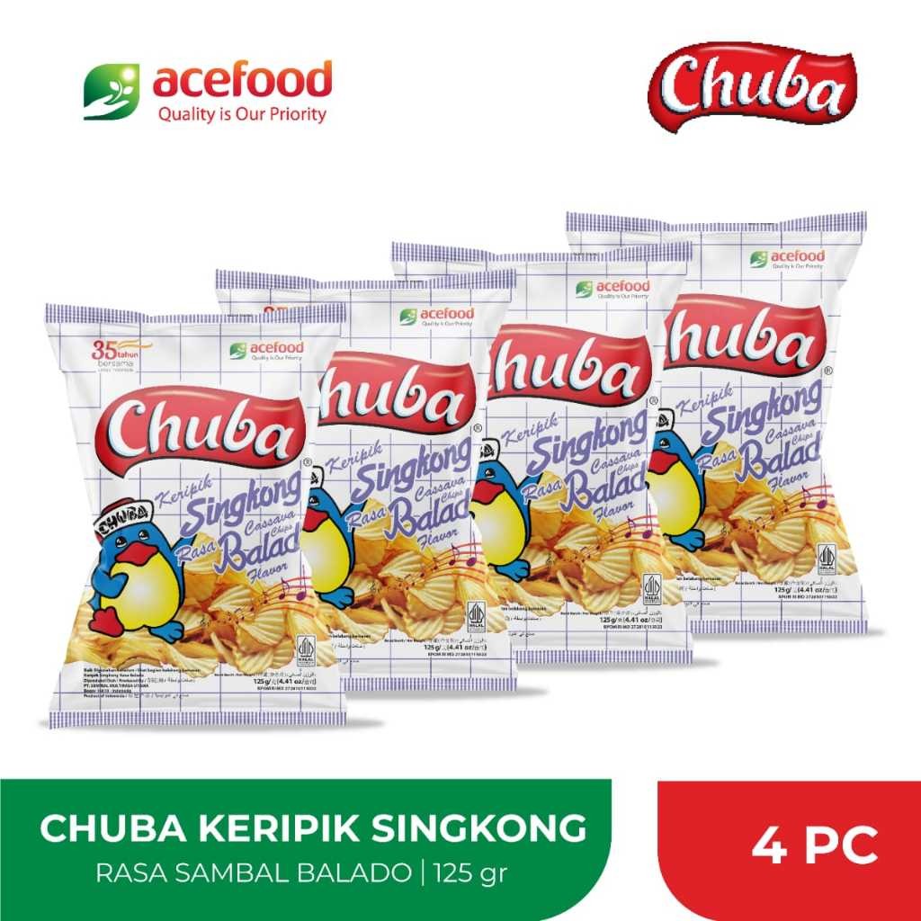 

Chuba Keripik Singkong Sambal Balado 125 Gr - 4 pcs